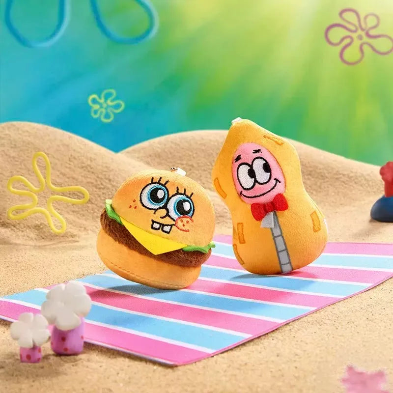Official Licensed Spongebob Bikini Bottom Blind Bagdoll Fridge Magnet Cute Anime Figure Kawaii Birthday Pendant Gift Home Decor