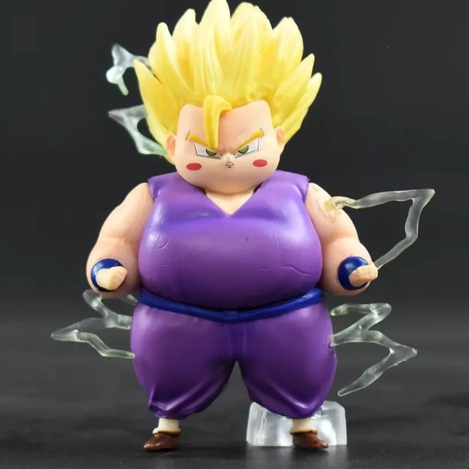 New Chubby Dragon Ball Figures Set Chibi Fat Goku Vegeta Frieza Buu Cell Funny Anime Figures Model Desktop Cute Ornament Gifts