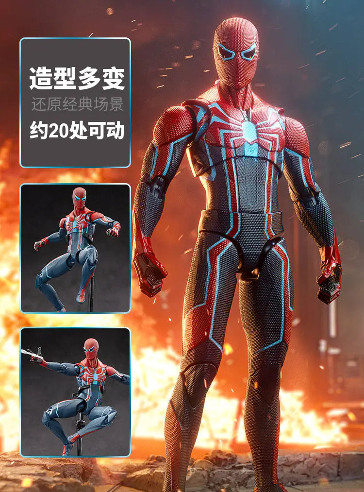 Zd Toys Marvel Spider Man Action Figure Ps4 Game Version Full Articulated Collectible Model For Display