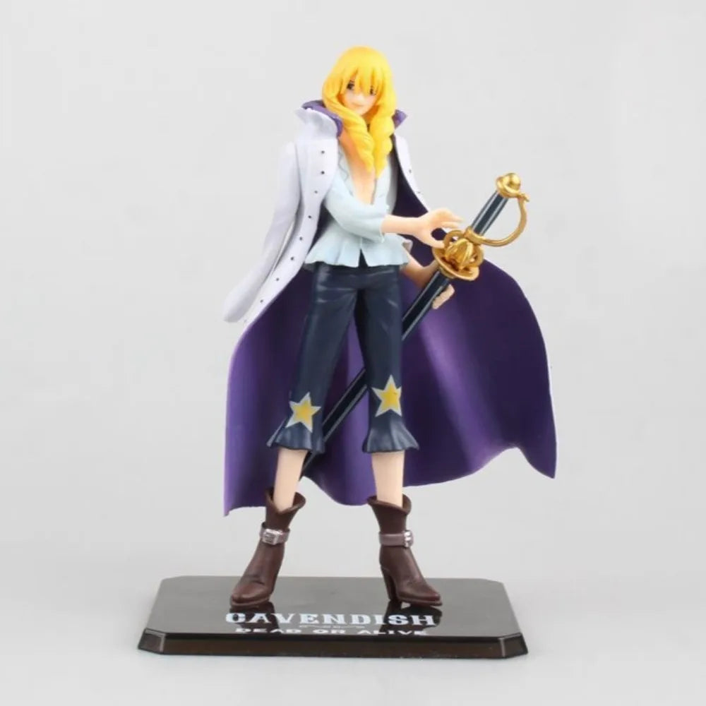 17cm/6.69in Anime ONE PIECE Figure Cavendish Action Figures PVC Statue Model Collection Toys Gifts