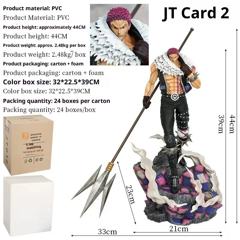 Hot Jt 44cm 1 Piece Charlotte Katakuri Gk Statue, Anime Collectible Model Ornament Desktop Display Decoration For Animation
