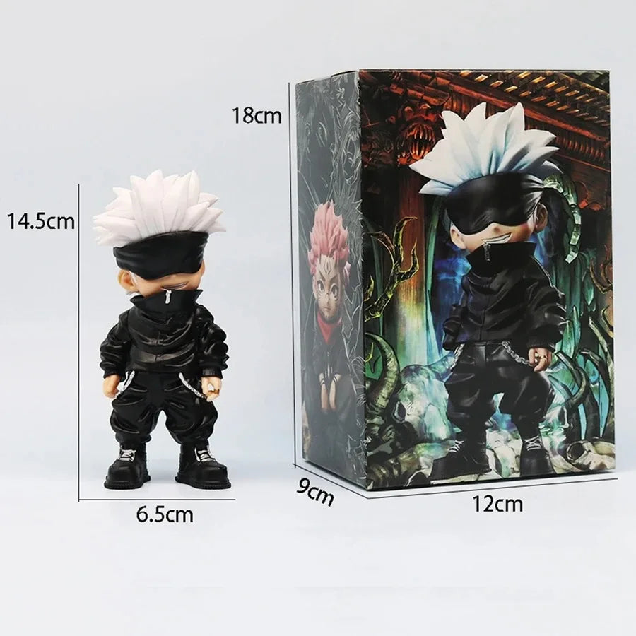 HOT | Jujutsu Kaisen Standing & Squatting Figures | Satoru Gojo / Yuji Itadori | Anime Merch & Otaku Collectibles | Cute Desktop