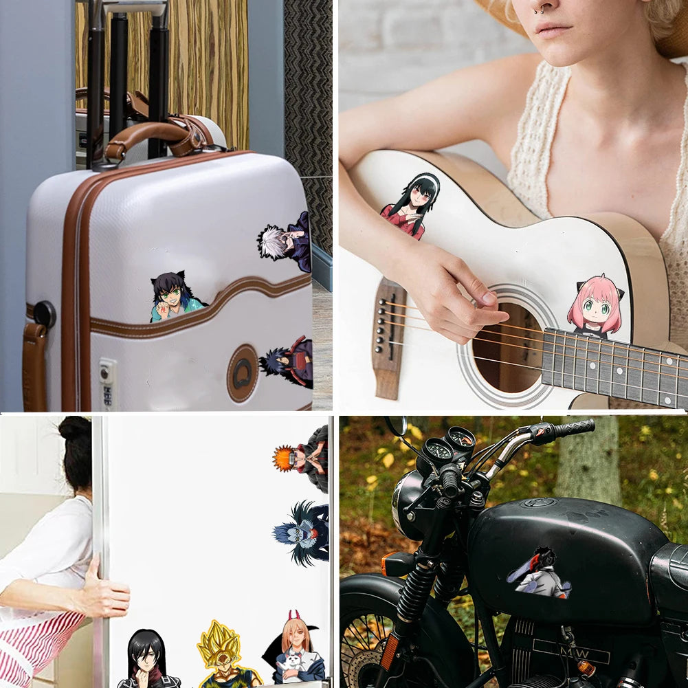 Anime 3D Motion Sticker  Magic Sticker Creative Car Sticker Notebook Luggage Decal