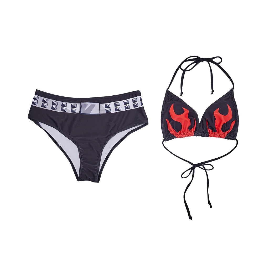 Yoko Littner Cosplay Costume Bikinis Set Women Girls Swimsuit Yoko Sexy Bathing Set Halloween Carnival Poor Party Swimwear