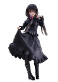 18CM DATE A LIVE Tokisaki Kurumi Anime Figure Cute Girl Model Toy PVC Black Dress Dress-Up Standing Model Car Interior Ornament