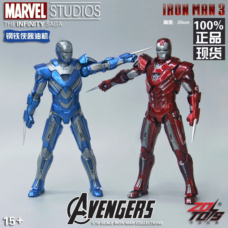 ZD Toys Marvel Studios Iron Man MK3 Action Figure MK35 MK24 MK40 MK38 Tony Stark Ironman Figure Action Collect Toy Gift
