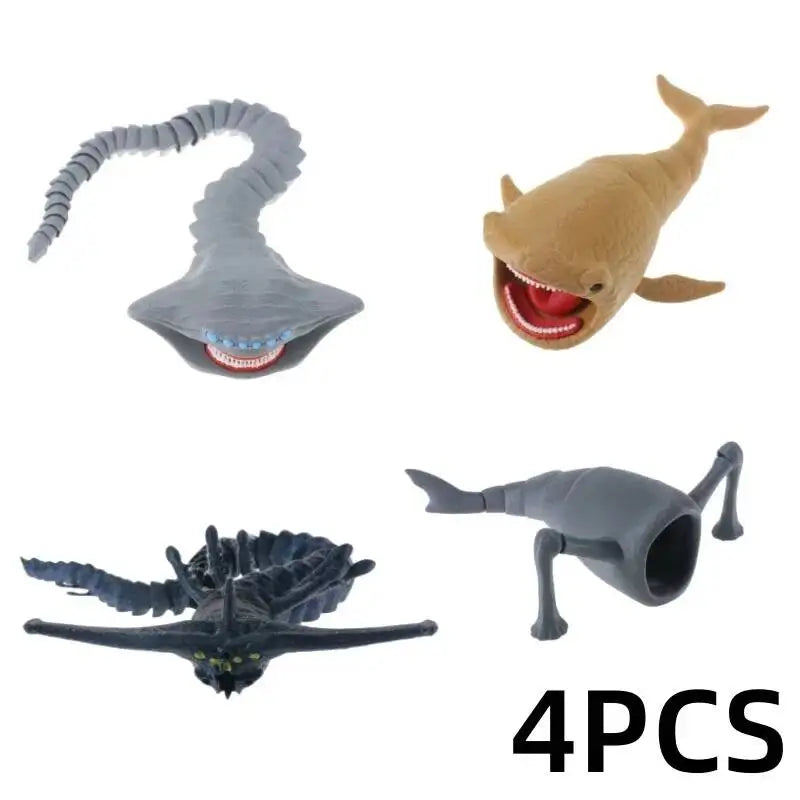 New 3D Printing Anime Figures Toy Maja Eater Bloop Model Figure Creative Small Monster Series Figures Collection Toy Kids Gift