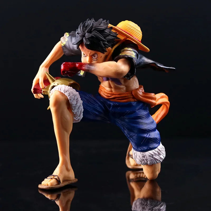 2026 Anime One Piece Luffy Action Figure Blow Kneeling Two Styles Gifts Anime Figure Collectible Decoration Model Toys