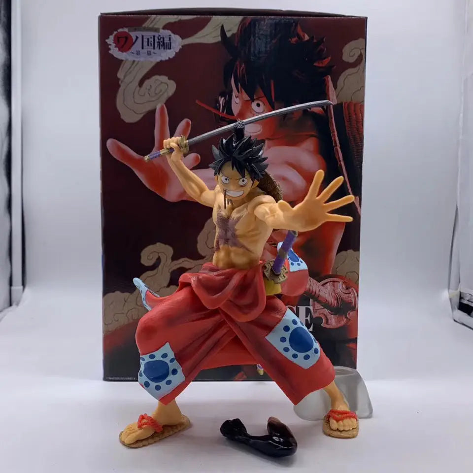2025 New One Piece And The Land Of Kimono Luffy Figurines Model Figurines Accessories Birthday Gifts Creative Anime Toys