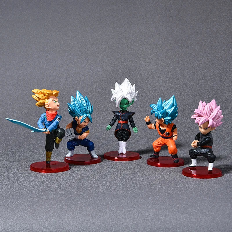 36 PCS  Dragon Ball hand-made full set of model anime Saiyan the Monkey King Vegeta Torankusu doll ornaments gifts.