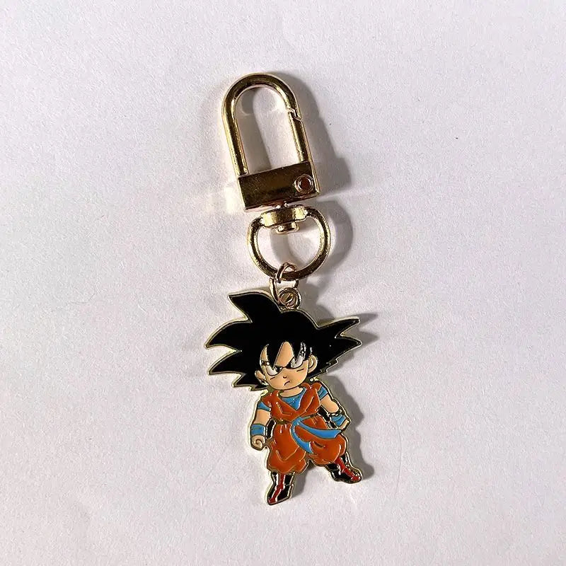 Dragon Ball cartoon cute anime character pendant keychain Dragon Ball charm backpack zipper pull anti-lost small gift for boys
