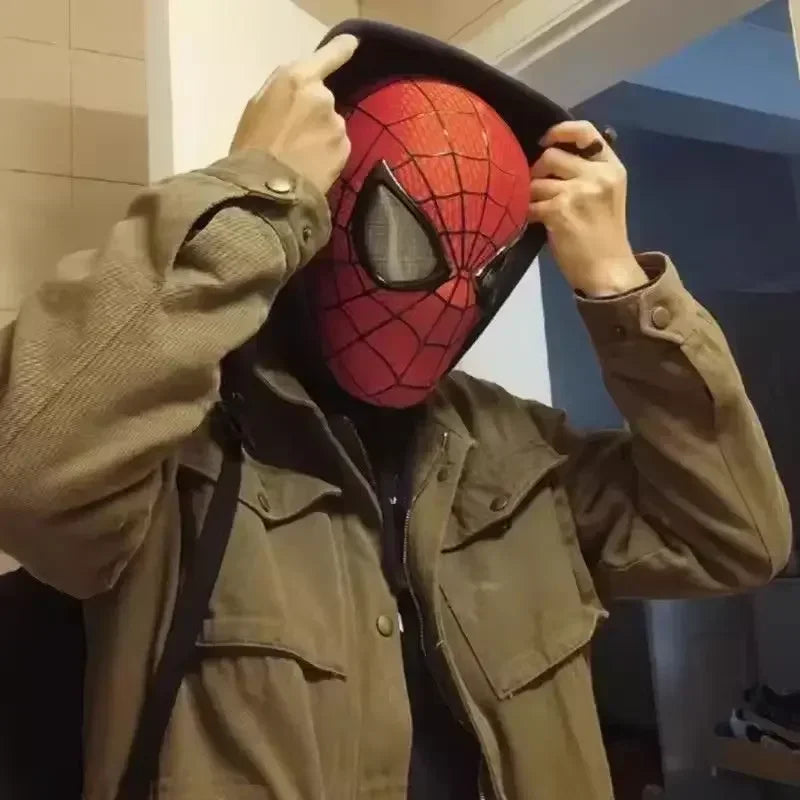 Superhero Mask/Spider-Man Helmet, Anime Character Cosplay, Full-face Mask, All-season Sun Protection, Party Gift.