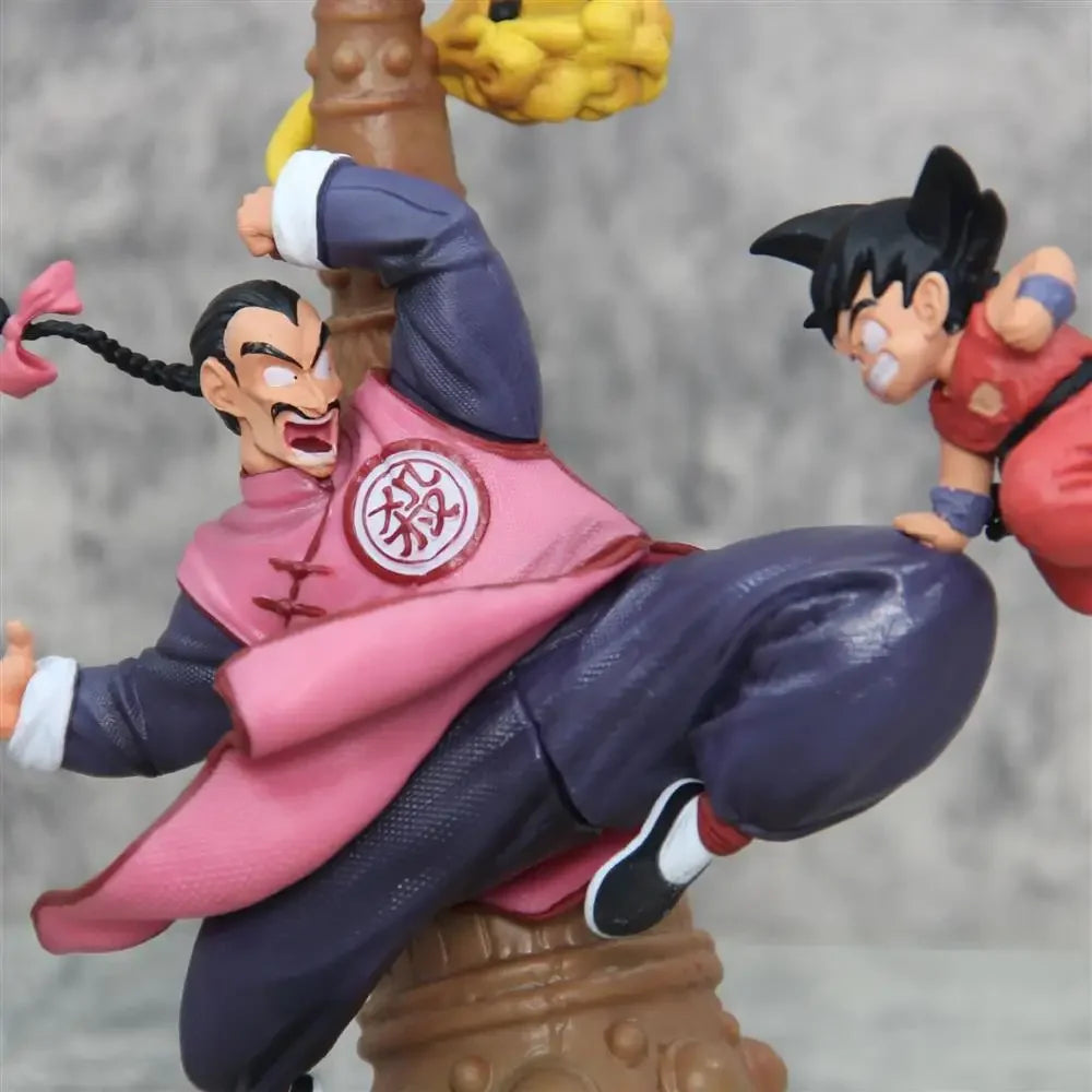 28cm Dragon Ball Anime Figures Goku Figurine Tao Pai Pai Vs Son Goku Series Karin Tower Action Figures Collectible Ornament Toys