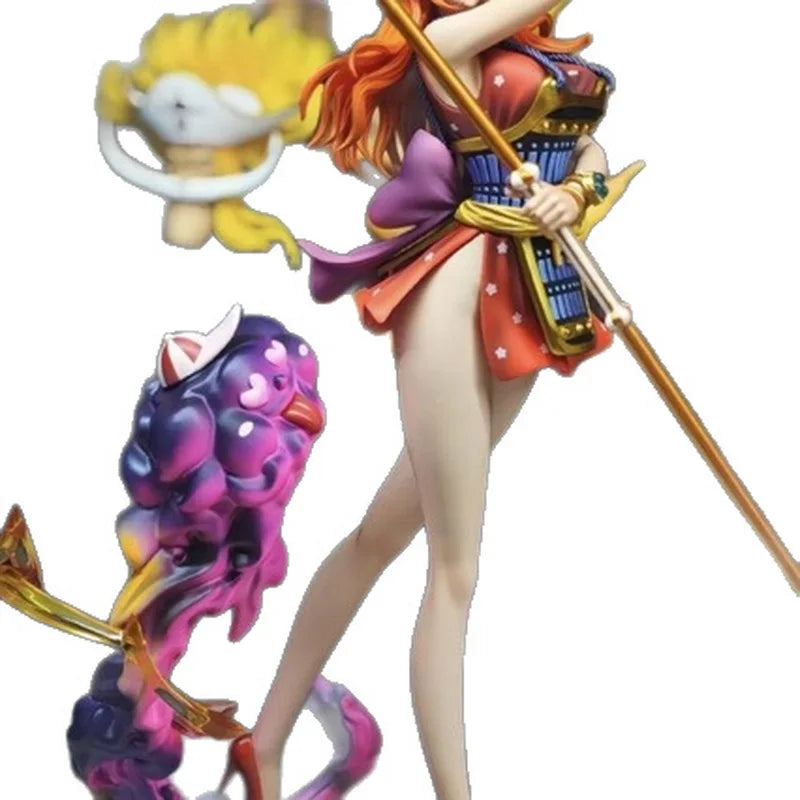 In-Stock 30cm Lk Studio One Piece Anime Figure Nami Figures Ghost Island Samurai Pvc Statue Collection Model Ornament Toy