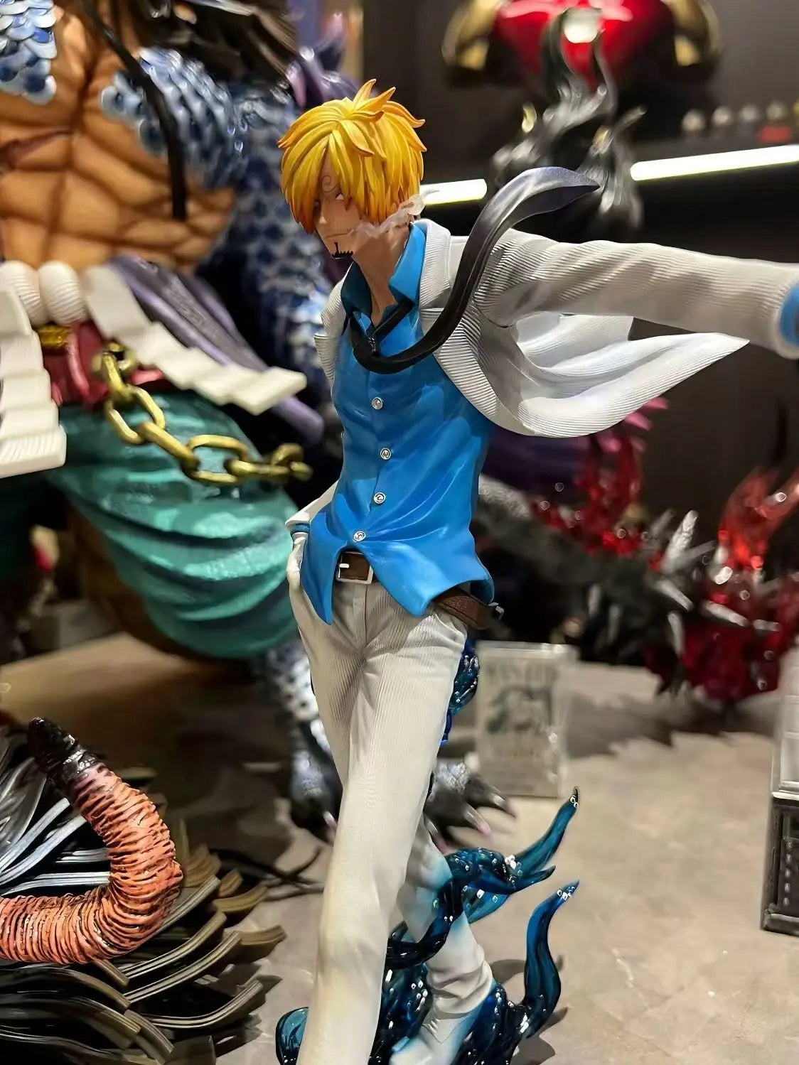 One Piece Sanji Anime Figure Fashion Show Sanji Figurine Pvc Model Statue Doll Decoration Collection Ornaments Toys Gift