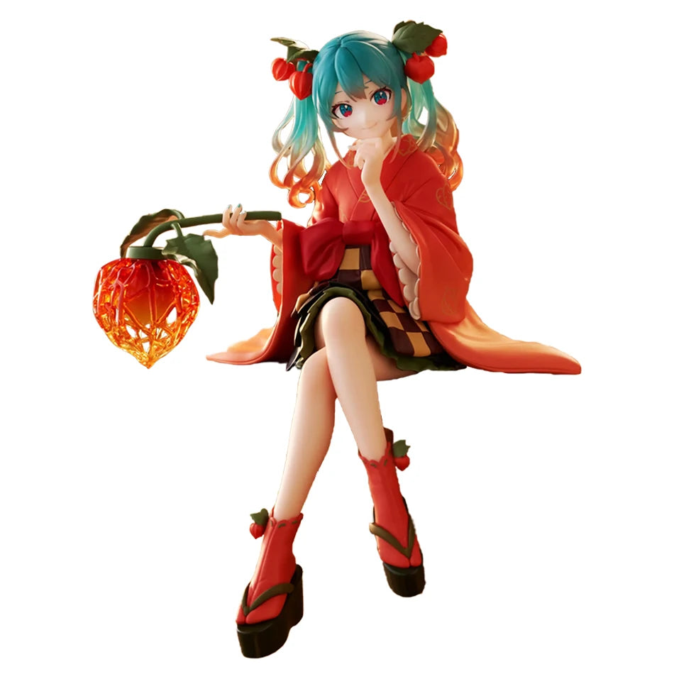 Hatsune Miku Figure Bauhinia Flower Sour Berry Candy Hatsune Miku Anime Beautiful Goddess Figure Tabletop lovely Decorations Toy