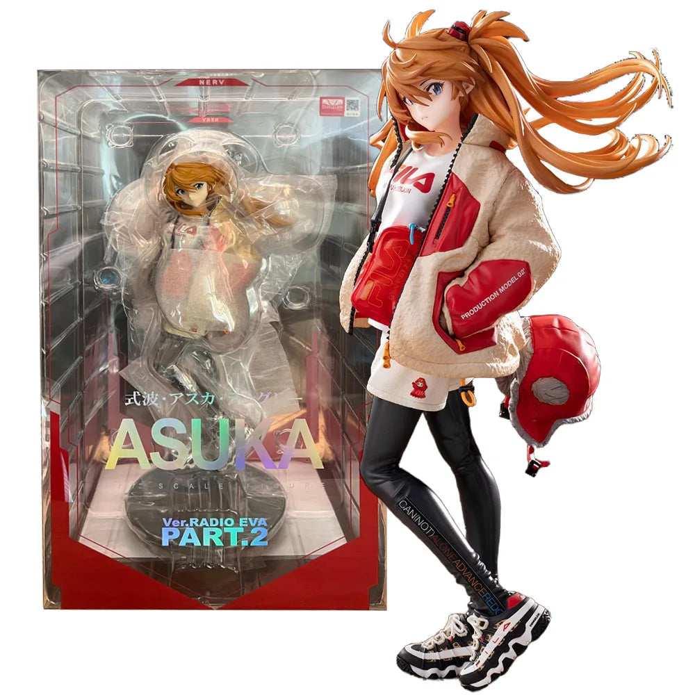 25CM Soryu Asuka Langrey Figure AnimeNeon Genesis Evangelion Toy Gift Cute Cool Desktop Collection Decoration Ornaments  PVC