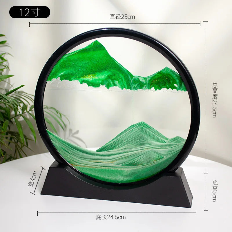 3d Quicksand Painting Desktop Ornaments Home Living Room Decoration Ecological Quicksand Painting Craft Decorations