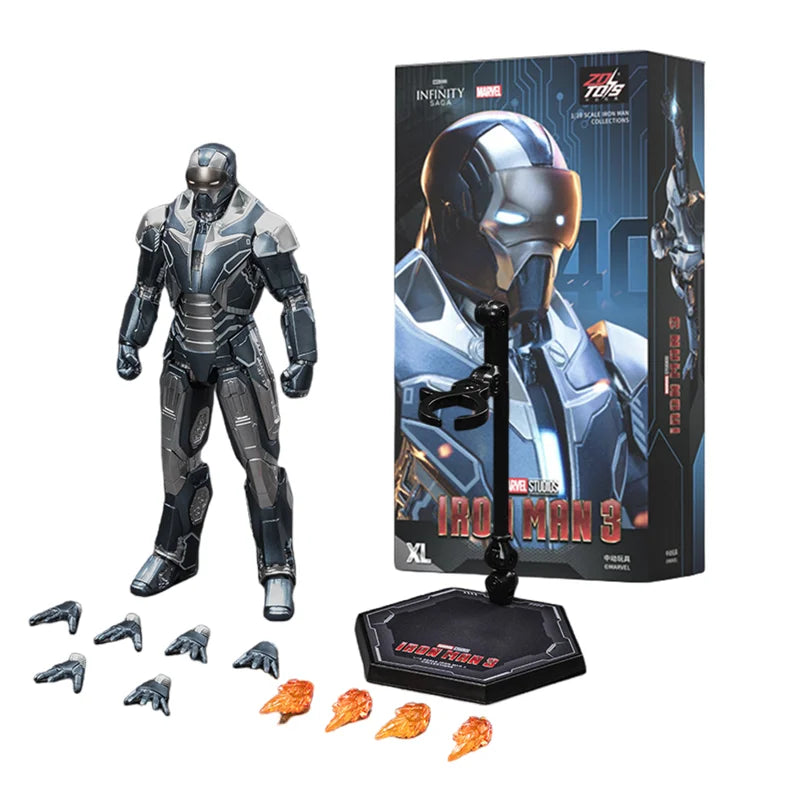 ZD Toys Iron Man Action Figure Mark 35 Red Snapper Iron Man MK 24 MK 22 MK 47 Tony Stark Ironman Figure Action Collect Toy Gift