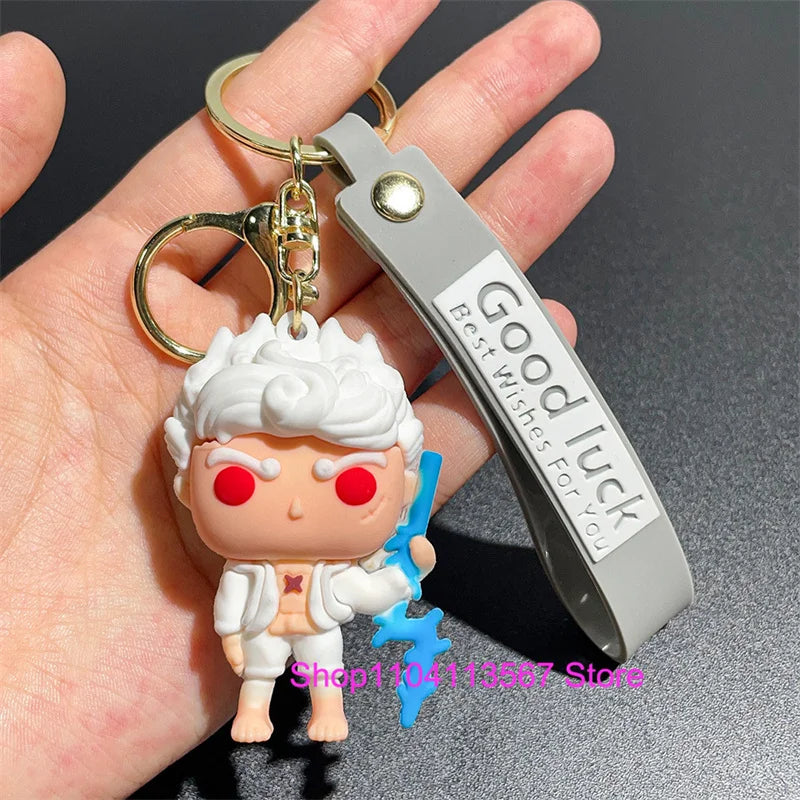 One Piece Luffy Keychain Monkey D. Luffy Roronoa Zoro Cartoon Character Ornament Key Bag Pendant Clothing Accessories
