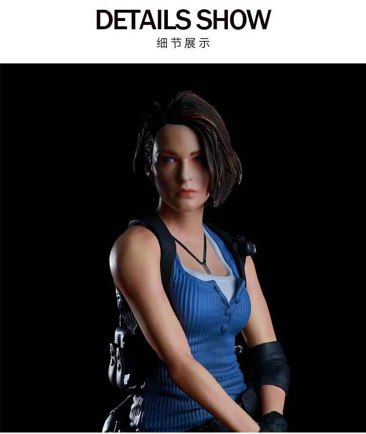 1/6 Jill Valentine Figure Classic Anime Game Female Warrior Action Figures Pvc Anime Desktop Ornament Collect Model Toy Gifts