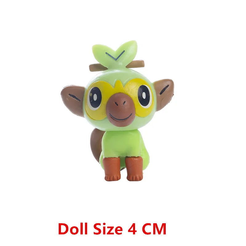 Pokemon Cartoons Anime Figure Pikachu Charmander Eevee Squirtle Cosplay Toys Model Figure Collection Dolls Birthday Gift