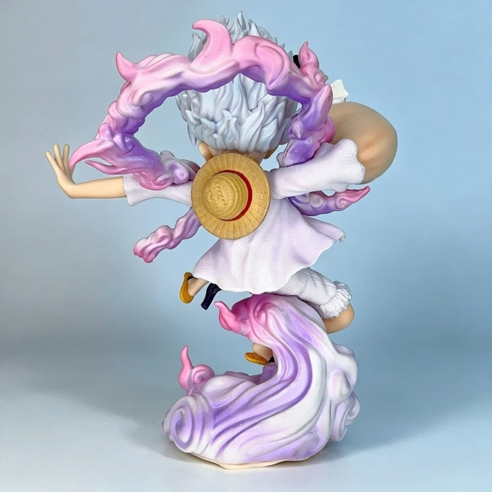 17cm/6.69in Anime One Piece Figure Clench Fist Nika Luffy Action Figures Pvc Statue Desktop Collection Model Toys Gift