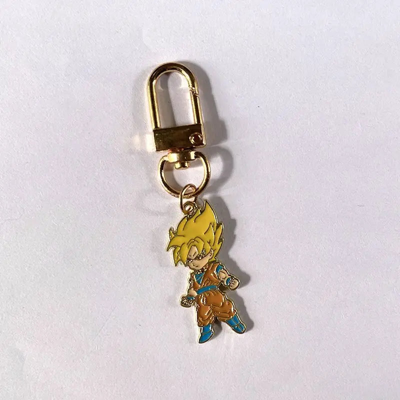 Dragon Ball cartoon cute anime character pendant keychain Dragon Ball charm backpack zipper pull anti-lost small gift for boys