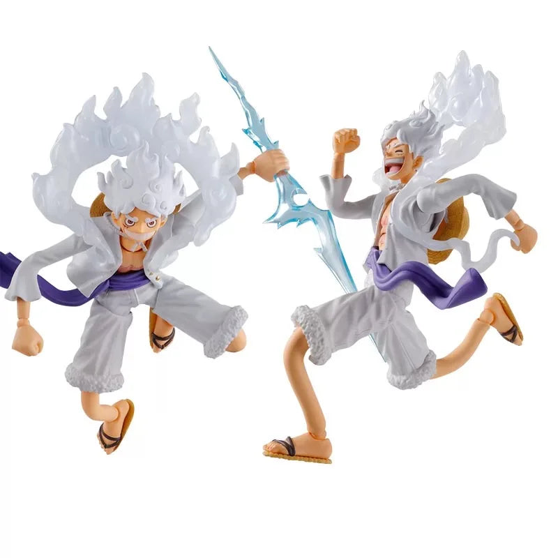 Bandai SHF One Piece Nika Action Figure - Luffy Collectible Model Toy for Boys Birthday Gift Ornament