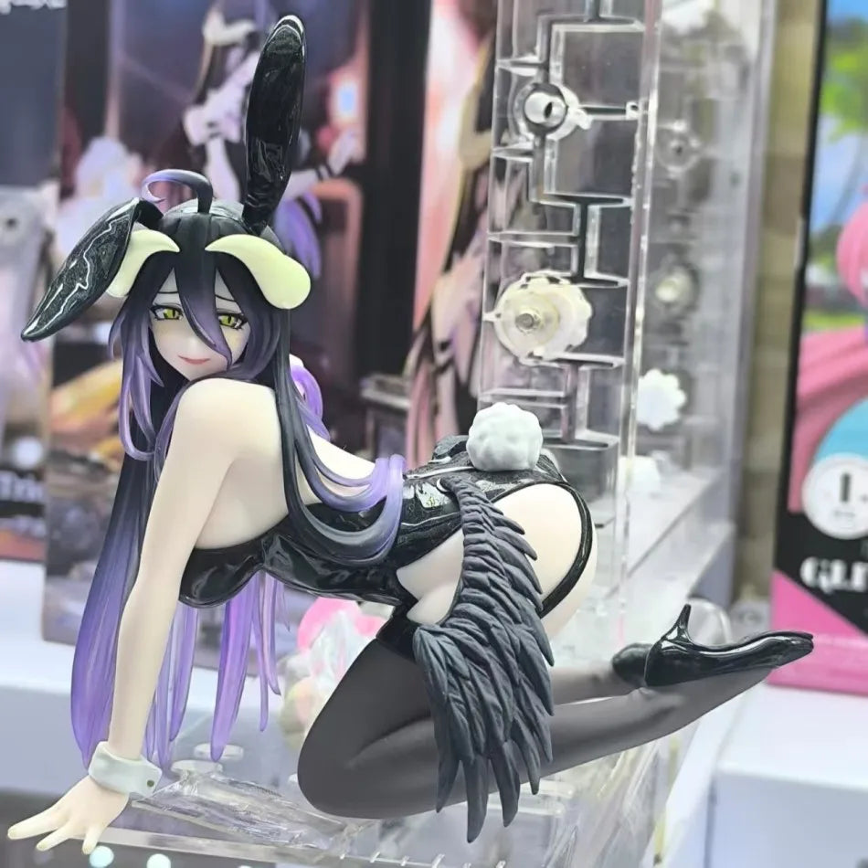 13CM Anime  Figure albedo Bunny Girl Kneeling Anime Model Toys Gifts Collection Decoration Ornaments PVC