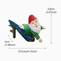 1pc New casual dwarf elderly funny pants hanging upside down with exposed buttocks design, statue resin bonsai pendant
