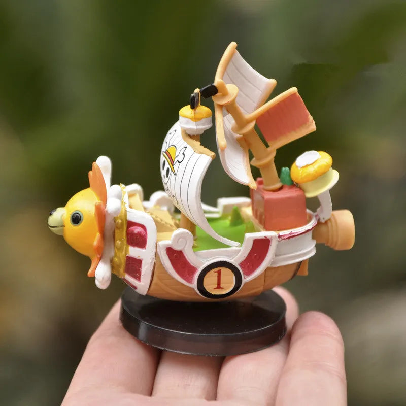 Figure Luffy THOUSAND SUNNY Going Merry Assembling Boat Model Pirate Ship Decor Boys Toys Kids Birthday Gift