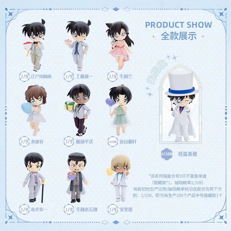 In Stock BLOKEES Detective Conan Encounter Q Series 30th Anniversary Kaito Kid BJD Figure Collectible Model Ornament Toy