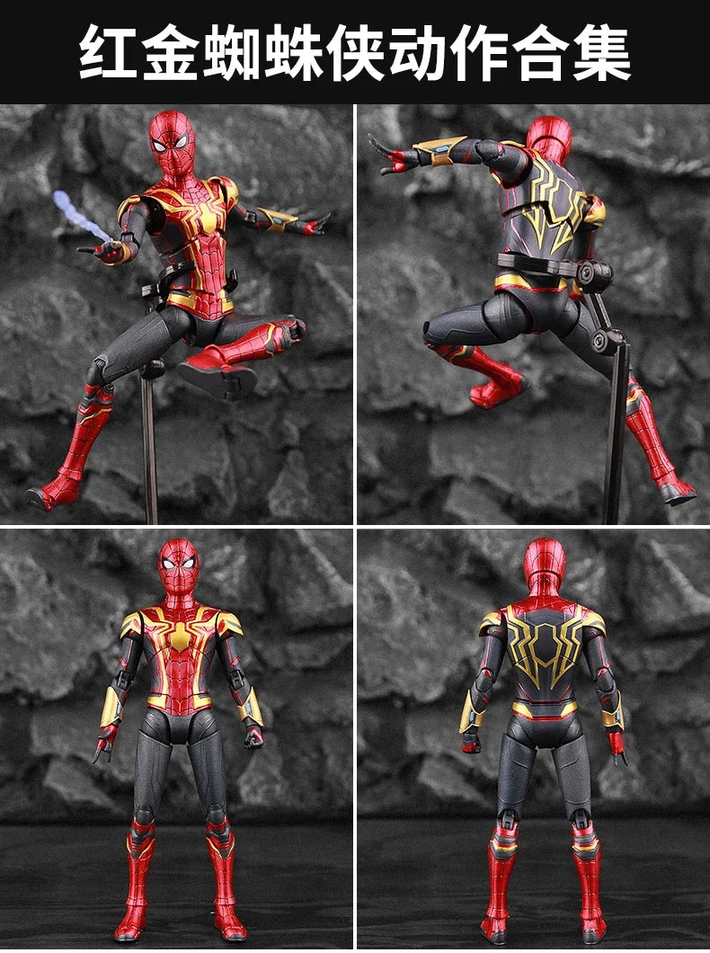 ZD Toy Iron Spider Man Advanced suit legends No Way Home Peter Parker Gold Black Red Model Action Figure Adult Collectible Toy