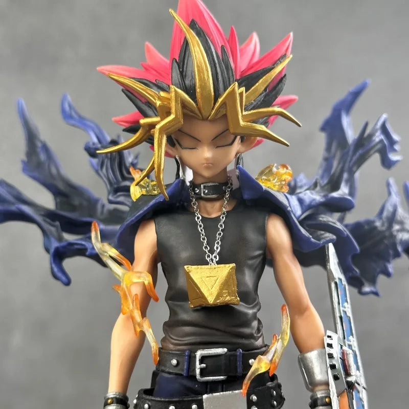 Yugi Muto Anime Figure 28cm Pvc Collectible Model Statue Dual Headed Duel Monster Home Decoration Gift For Adult Collectors