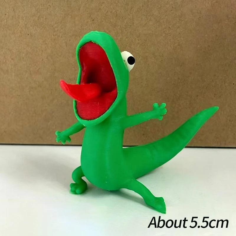 Green Lizard Hoppers Supplies Anime Figure 3D Printed Desktop Ornaments Cartoon 2D Funny Tom Keychain Backpack Pendant Charm 도마뱀