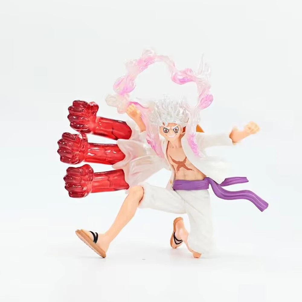 8-28cm One Piece Anime Figures Nika Luffy Gear 5th Action Figure Gear 5 Sun God Pvc Figurine Gk Statue Model Decoration Toys