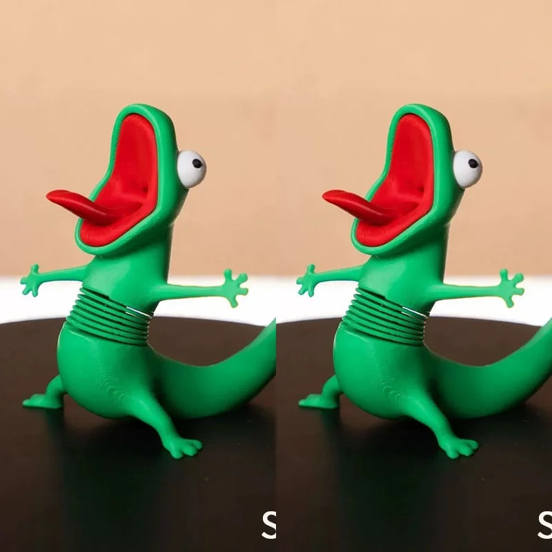 Green Lizard Hoppers Supplies Anime Figure 3D Printed Desktop Ornaments Cartoon 2D Funny Tom Keychain Backpack Pendant Charm 도마뱀