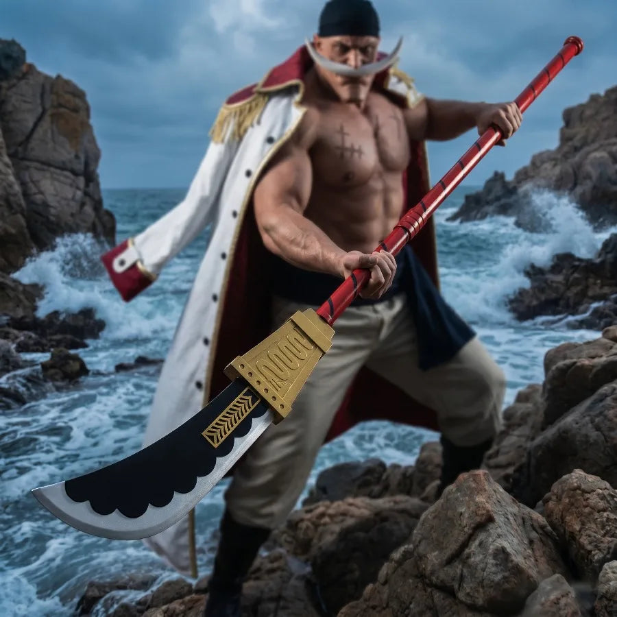 150cm Edward Newgate Sword Schwert One Piece Anime Cosplay Prop Large Real Size Japanese Katana Newgate Samurai Sabre Toy Gift