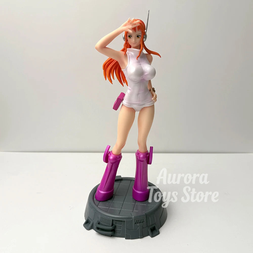 26cm/10.24in Anime ONE PIECE Figure Robin Nami Action Figures Pvc Collection Model Toys for Gifts