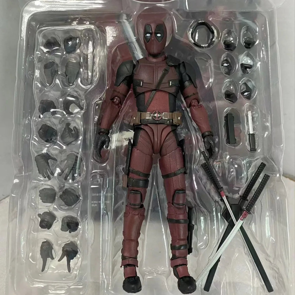SHF Deadpool 2 Action Figure 16cm PVC Joint Movable Superhero Collection Doll Kids Birthday Gift For Marvel Toy Collectors