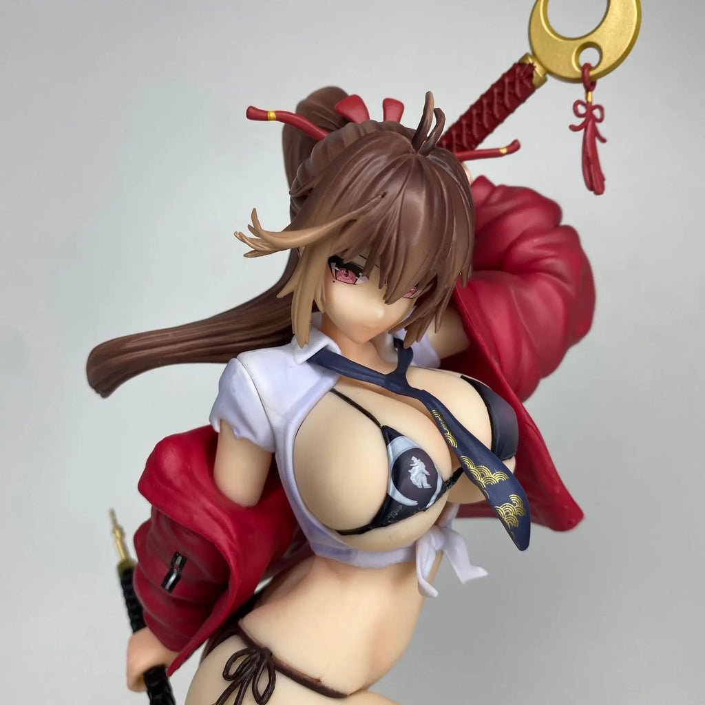 28cm Anime Dual Swords Standing Pose Figure Collectible Desktop Decoration Gift