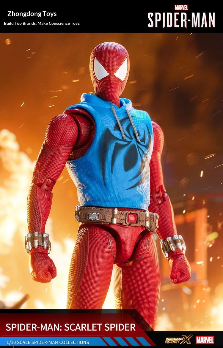 Zd Toys Marvel Spider Man Action Figure Ps4 Game Version Full Articulated Collectible Model For Display