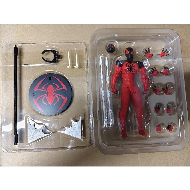Hot Toys Superior Spider-Man Miles Morales Articulated Action Figure Collectible Toy With Replaceable Heads Hands And Stand