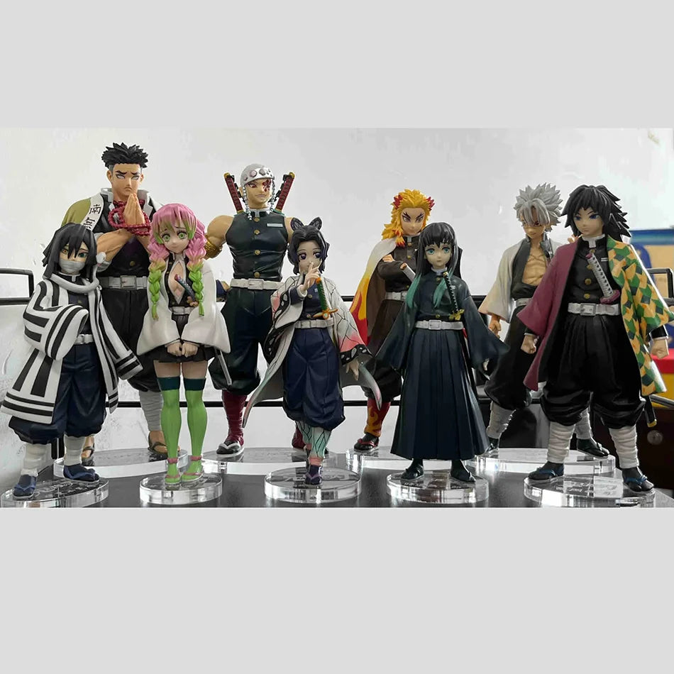 Official Anime Demon Slayer Kimetsu no Yaiba figure Kamado Tanjirou Action Figure Agatsuma Zenitsu Nezuko Warrior PVC Model Toys