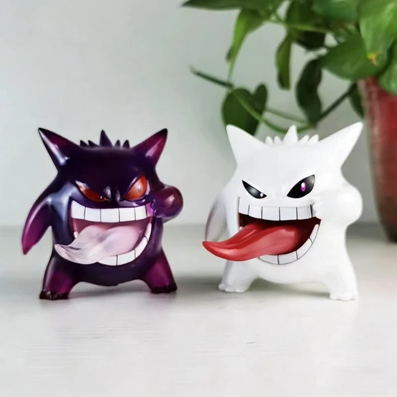 9cm Pokemon Kawaii Funny Gengar Tongue Out Action Figure Pocket Monsters Collect Doll Anime Model Toy Car Ornament Surprise Gift