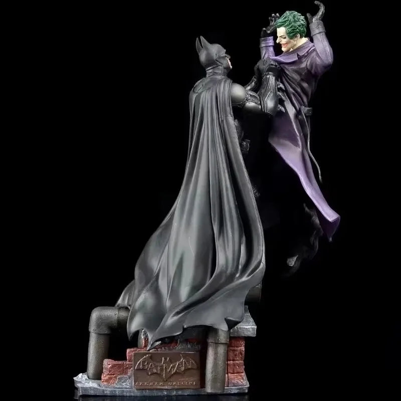 Batman Vs Joker Action Figure - Arkham Collection Bruce Wayne & the Joker Figurine with Base - Comic Anime Statues
