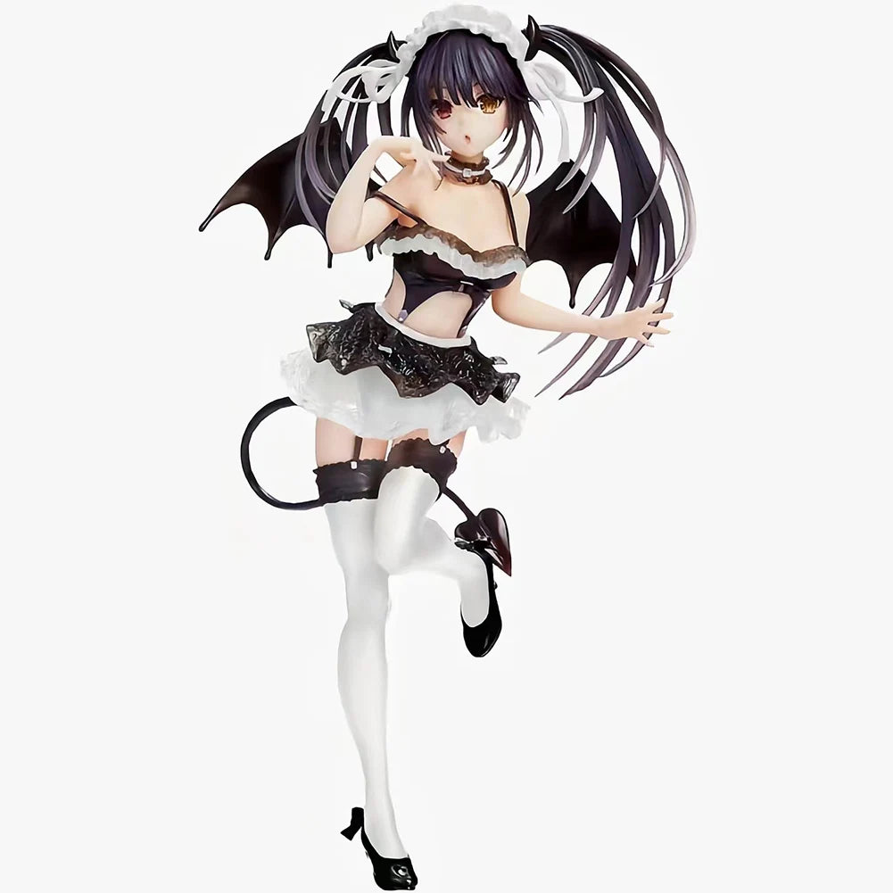 Anime Tokisaki Kurumi Figure Tokisaki Kurumi Action Figures PVC Model Cute Girl Toys Pink Devil Tokisaki Kurumi Figurine 20cm