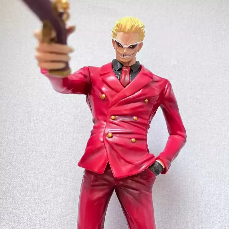 30cm One Piece Donquixote Doflamingo Anime PVC Figure With Replaceable Arms Shichibukai Model Desktop Ornament Collect Toy Gifts