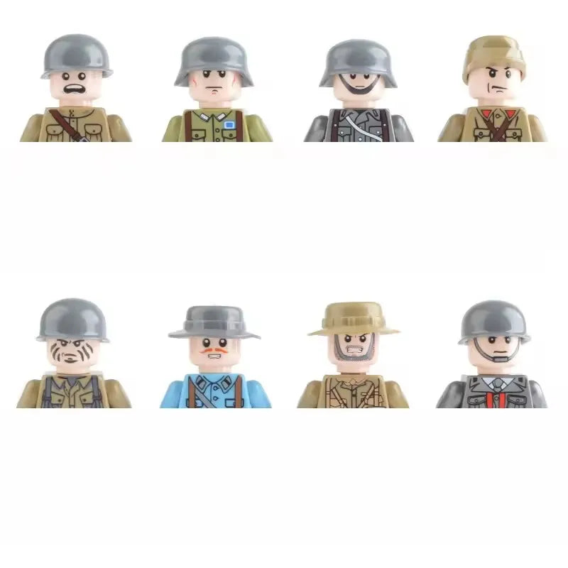 Kids 3D Family Figures Set Building Blocks City Worker Fireman Doctor Dolls Bricks Educational Toys For Children Birthday Gift